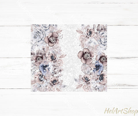 Add Your Name Tumbler PNG | Floral Sublimation Tumbler Sublimation _HelArtShop_ 