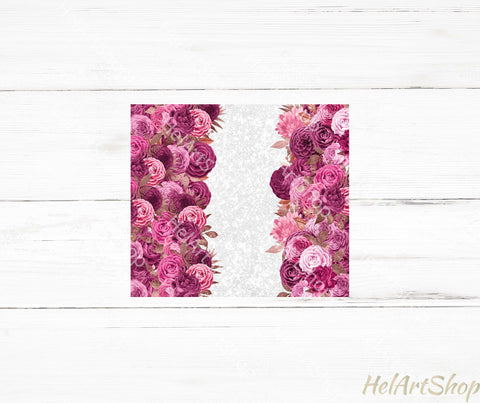 Add Your Name Tumbler PNG | Floral Sublimation Tumbler Sublimation _HelArtShop_ 