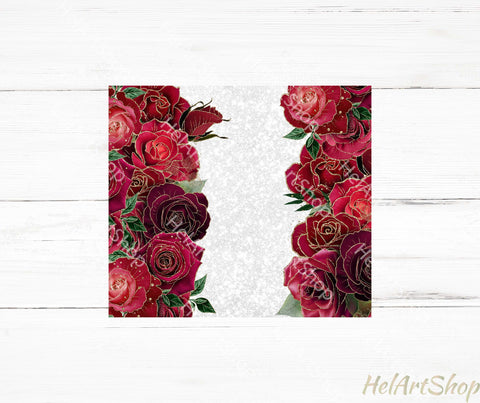 Add Your Name Tumbler PNG, Red Rose Tumbler PNG Sublimation _HelArtShop_ 