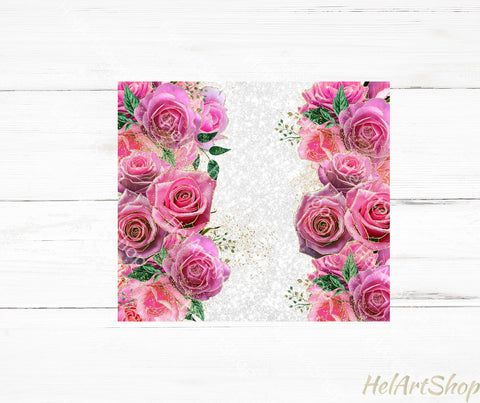 Add Your Name Tumbler PNG, Rose Tumbler PNG Sublimation _HelArtShop_ 