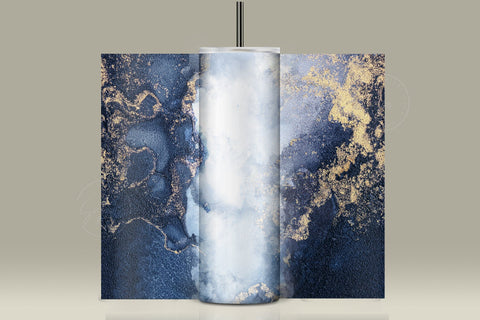 Add Your Own Name, Marble Floral Gold Tumbler, Skinny Tumbler 20 oz Design Wrap PNG, Seamless Sublimation Design, Skinny Travel Tumbler Sublimation Syre Digital Creations 