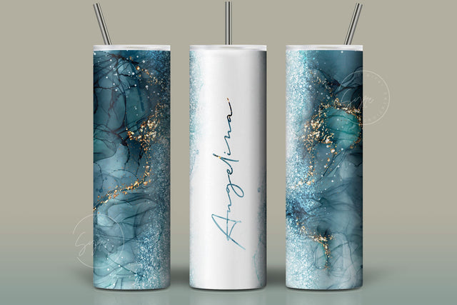 Add Your Own Name, Marble Gold Tumbler, Skinny Tumbler 20 oz Design Wrap PNG, Seamless Sublimation Design, Skinny Travel Tumbler design,tumbler templates,marble tumbler wrap,White Gold Marble Sublimation Syre Digital Creations 