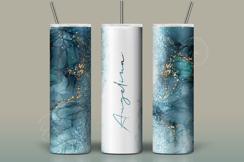 Add Your Own Name, Marble Gold Tumbler, Skinny Tumbler 20 oz Design Wrap PNG, Seamless Sublimation Design, Skinny Travel Tumbler design,tumbler templates,marble tumbler wrap,White Gold Marble Sublimation Syre Digital Creations 