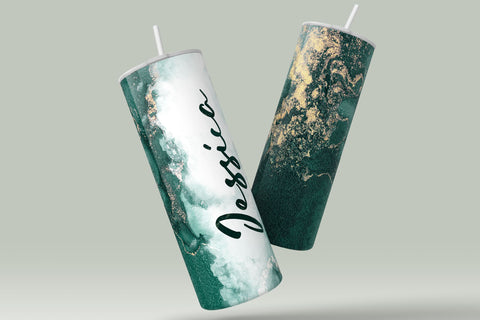Add Your Own Name, Marble Gold Tumbler, Skinny Tumbler 20 oz Design Wrap PNG, Seamless Sublimation Design, Skinny Travel Tumbler Sublimation Syre Digital Creations 