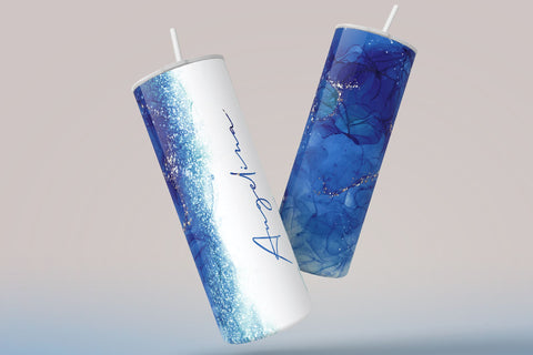 Add Your Own Name, Marble Gold Tumbler, Skinny Tumbler 20 oz Design Wrap PNG, Seamless Sublimation Design, Skinny Travel Tumbler Sublimation Syre Digital Creations 