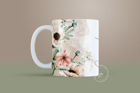 Sunflower Mug Wrap, Add Your Name Mug Design, Flower Sublimation Wrap, 11 & 15  Oz Mug Cricut Press Sublimation Wrap, Mug Gift Idea, mug png - So Fontsy