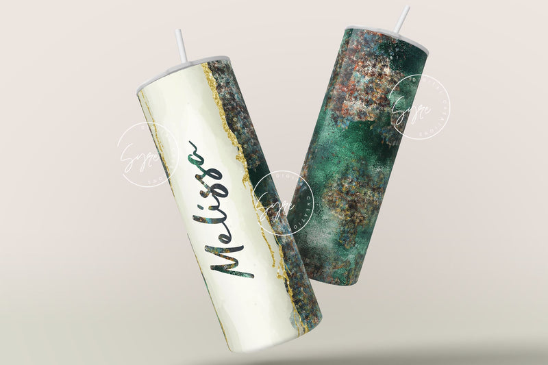 Add Your Own Name Tumbler, Skinny Tumbler 20 oz Design Wrap, Abstract ...