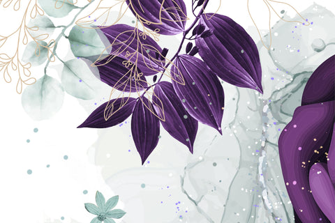 Add Your Own Name Tumbler, Skinny Tumbler 20 oz Design Wrap, Purple Gold Floral, Seamless Sublimation Design PNG, Skinny Travel TumblerCalculate profit Sublimation Syre Digital Creations 