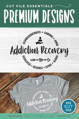 Addiction recovery svg, a sober svg for crafters - So Fontsy