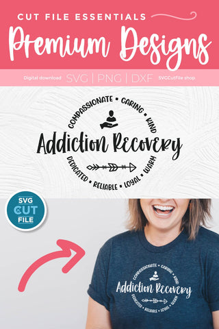 Addiction recovery svg, a sober svg for crafters SVG SVG Cut File 