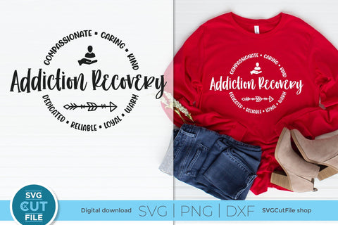 Addiction recovery svg, a sober svg for crafters SVG SVG Cut File 