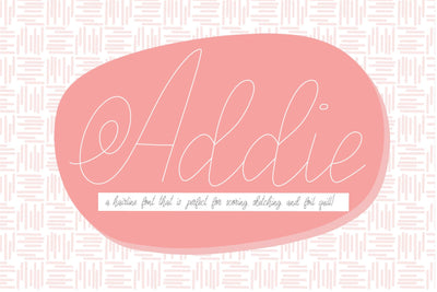 Addie Hairline Font Kitaleigh 