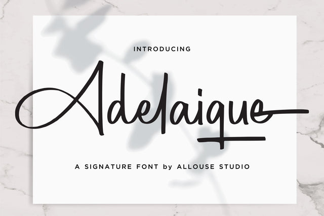 Adelaique Font Allouse.Studio 