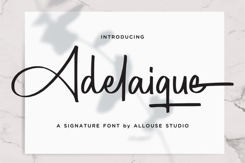 Adelaique Font Allouse.Studio 