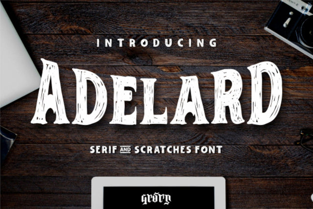 ADELARD - Scratches Font Font Garisman Studio 
