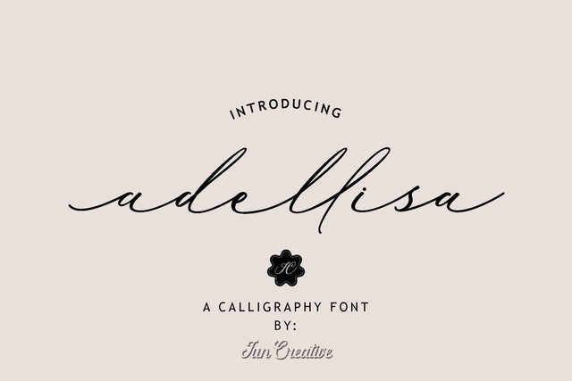 Adellisa Font Font Jun Creative 