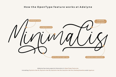 Adelyne – Modern Handlettering Font Good Java 