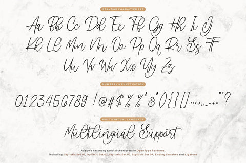 Adelyne – Modern Handlettering Font Good Java 