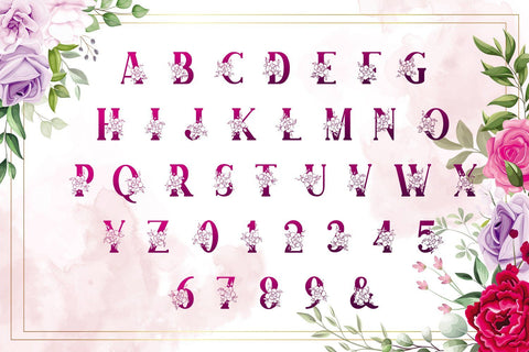 Adenium Monogram Font Mozarella 