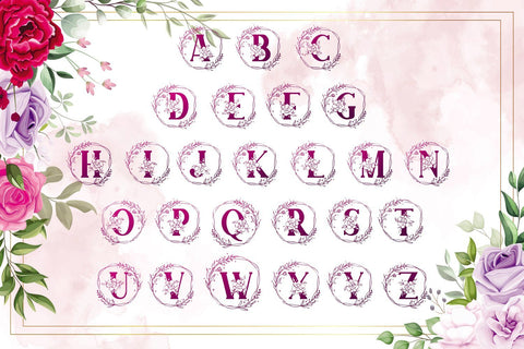 Adenium Monogram Font Mozarella 