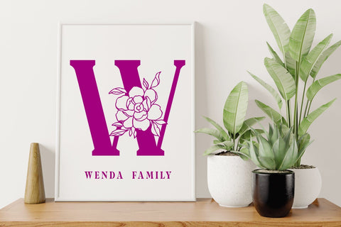 Adenium Monogram Font Mozarella 