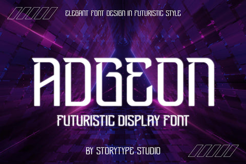 ADGEON Typeface Font Storytype Studio 