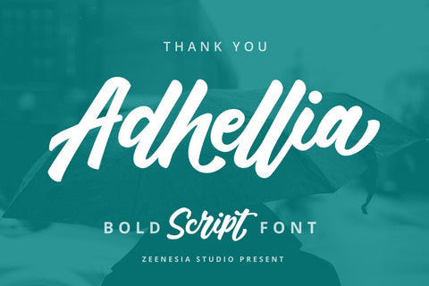 Adhelia Font Zeenesia Std 
