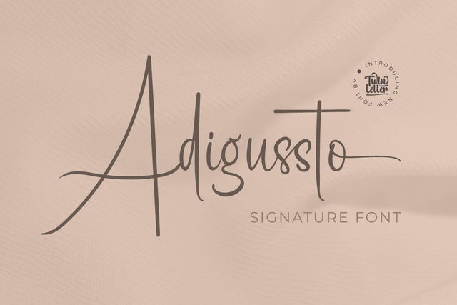 Adigussto Font twinletter 