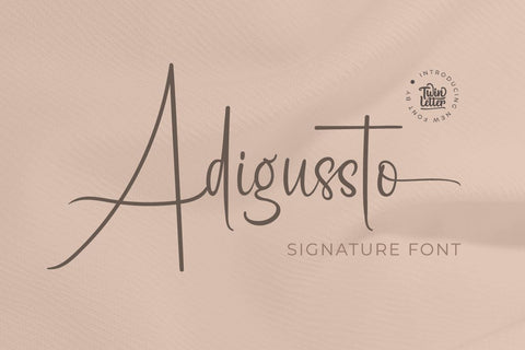 Adigussto Font twinletter 
