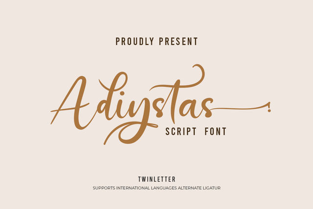 Adiystas Font twinletter 