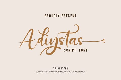Adiystas Font twinletter 