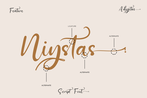 Adiystas Font twinletter 