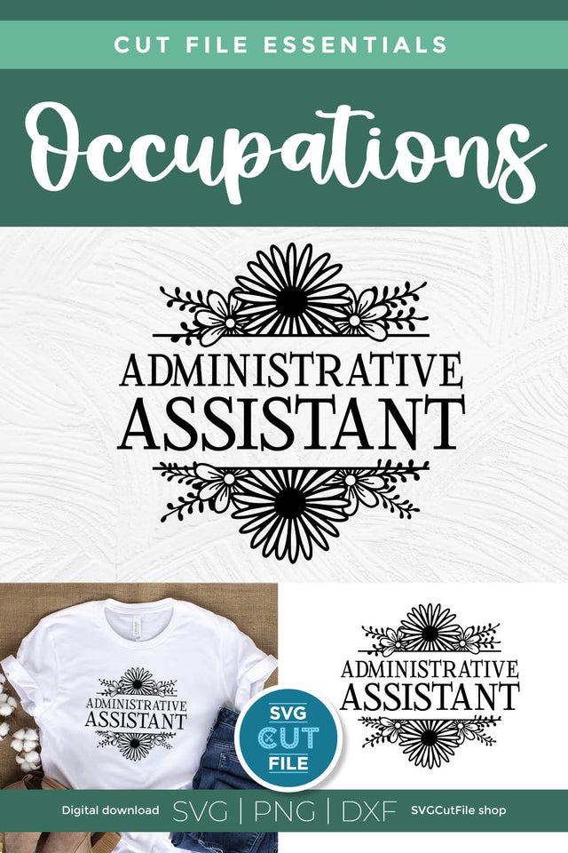 Admin svg -an administrative assistant svg file for crafters SVG SVG Cut File 