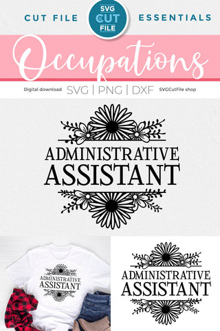 Admin svg -an administrative assistant svg file for crafters SVG SVG Cut File 