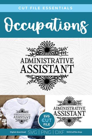 Admin svg -an administrative assistant svg file for crafters SVG SVG Cut File 