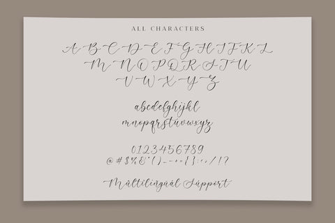 Admire Camelia - Script font Font Timur type 
