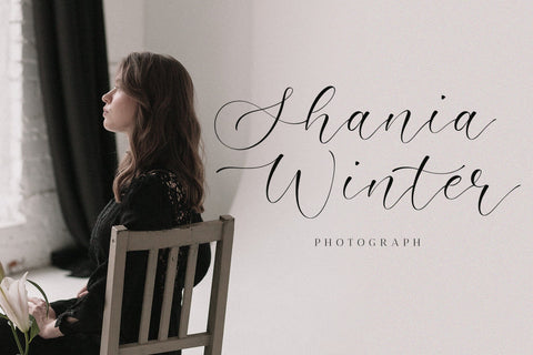 Admire Camelia - Script font Font Timur type 