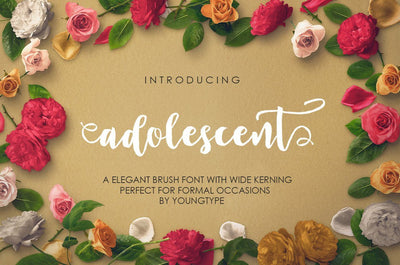 Adolescant script Font Youngtype
