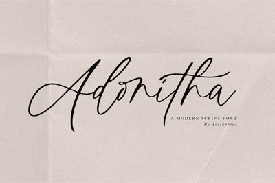 Adonitha Font Aestherica Studio 