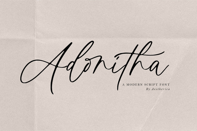 Adonitha Font Aestherica Studio 