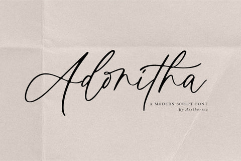 Adonitha Font Aestherica Studio 