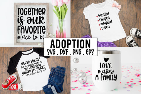 Adoption Mini Family SVG Quote Bundle SVG Illuztrate 