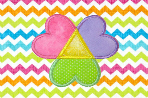 Adoption Triangle Hearts Applique Embroidery Embroidery/Applique Designed by Geeks 