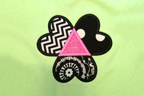Adoption Triangle Hearts Applique Embroidery Embroidery/Applique Designed by Geeks 