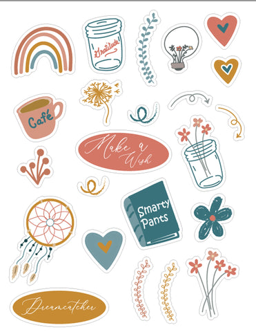 Adorable and Fun Print and Cut Stickers, Printable Sticker Sheet, Printable Planner Stickers SVG Alexis Glenn 