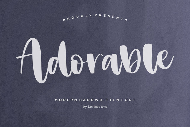 Adorable Modern Handwritten Font Font Letterative 