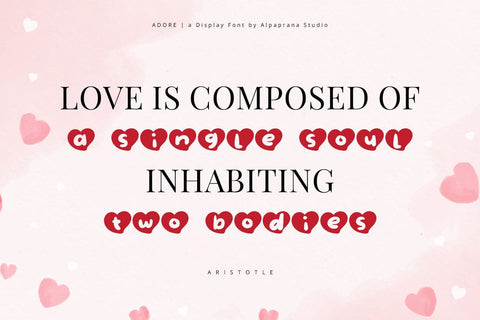 Adore - Display Font Font Alpaprana Studio 