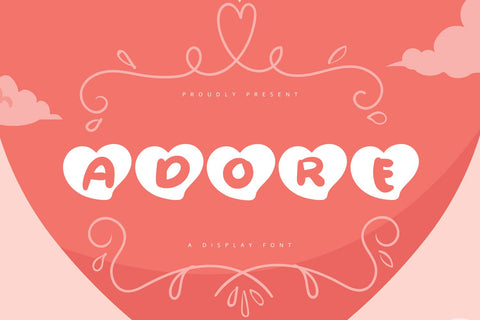 Adore - Display Font Font Alpaprana Studio 