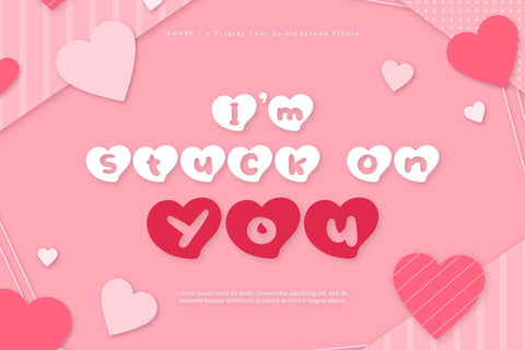 Adore - Display Font Font Alpaprana Studio 