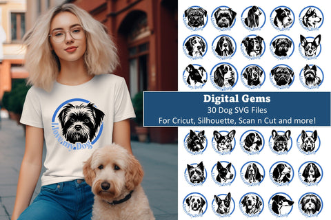 Adore Your Dog Companion with 30 Captivating SVG Designs! SVG Digital Gems 